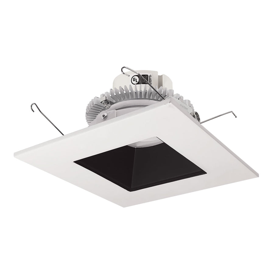 Nora NLCBC2-656TWBW/10 6 inch Cobalt Click Square Retrofit Reflector with Square Aperture, 1000lm / 13.5W, Selectable CCT, Black/White