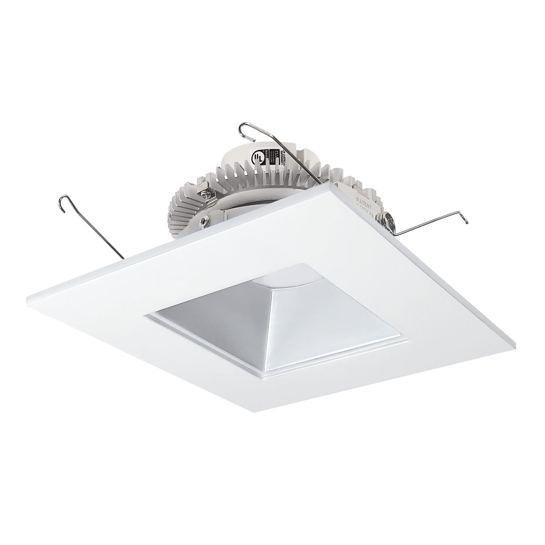 Nora NLCBC2-656TWHZW/10 6 inch Cobalt Click Square Retrofit Reflector with Square Aperture, 1000lm / 13.5W, Selectable CCT, Haze/White
