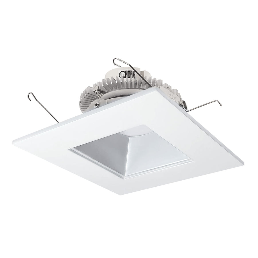 Nora NLCBC2-656TWHZW/10 6 inch Cobalt Click Square Retrofit Reflector with Square Aperture, 1000lm / 13.5W, Selectable CCT, Haze/White
