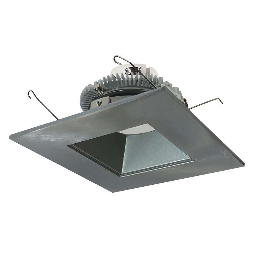 Nora NLCBC2-656TWNN/10 6 inch Cobalt Click Square Retrofit Reflector with Square Aperture, 1000lm / 13.5W, Selectable CCT, Natural Metal