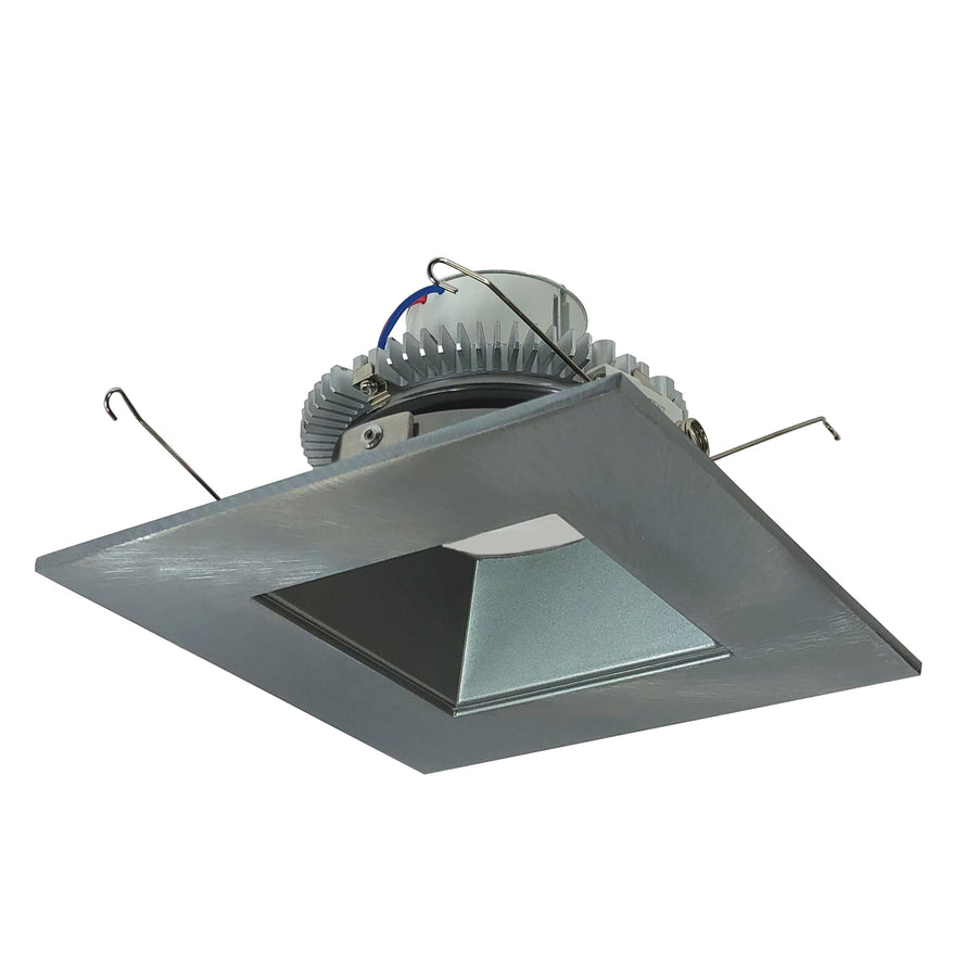 Nora NLCBC2-65640NN/10 6 inch Cobalt Click Square Retrofit Reflector with Square Aperture, 1000lm / 12W, 4000K, Natural Metal Reflector / Natural Metal Flange