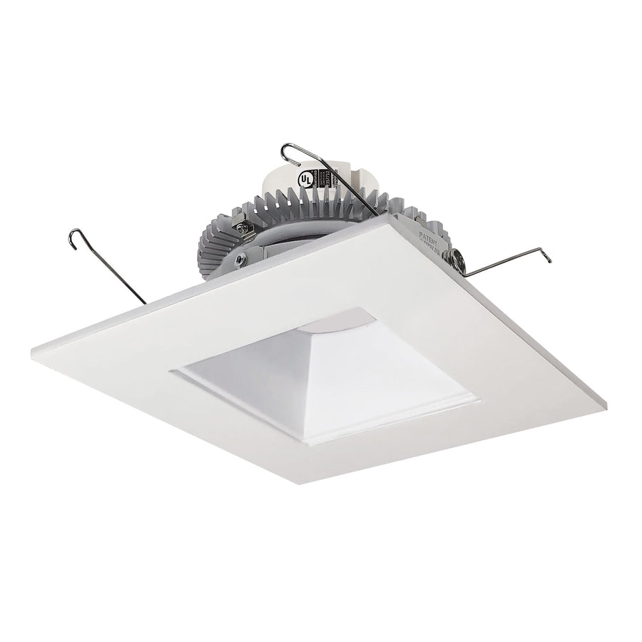 Nora NLCBC2-656TWWW/10 6 inch Cobalt Click Square Retrofit Reflector with Square Aperture, 1000lm / 13.5W, Selectable CCT, White