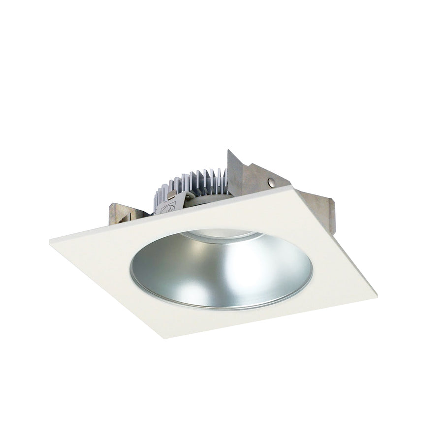 Nora NLCBS-4531240DW 4 inch Cobalt Shallow High Lumen LED Trim, Square/Round Reflector, 1250lm, 4000K, Diffused/White