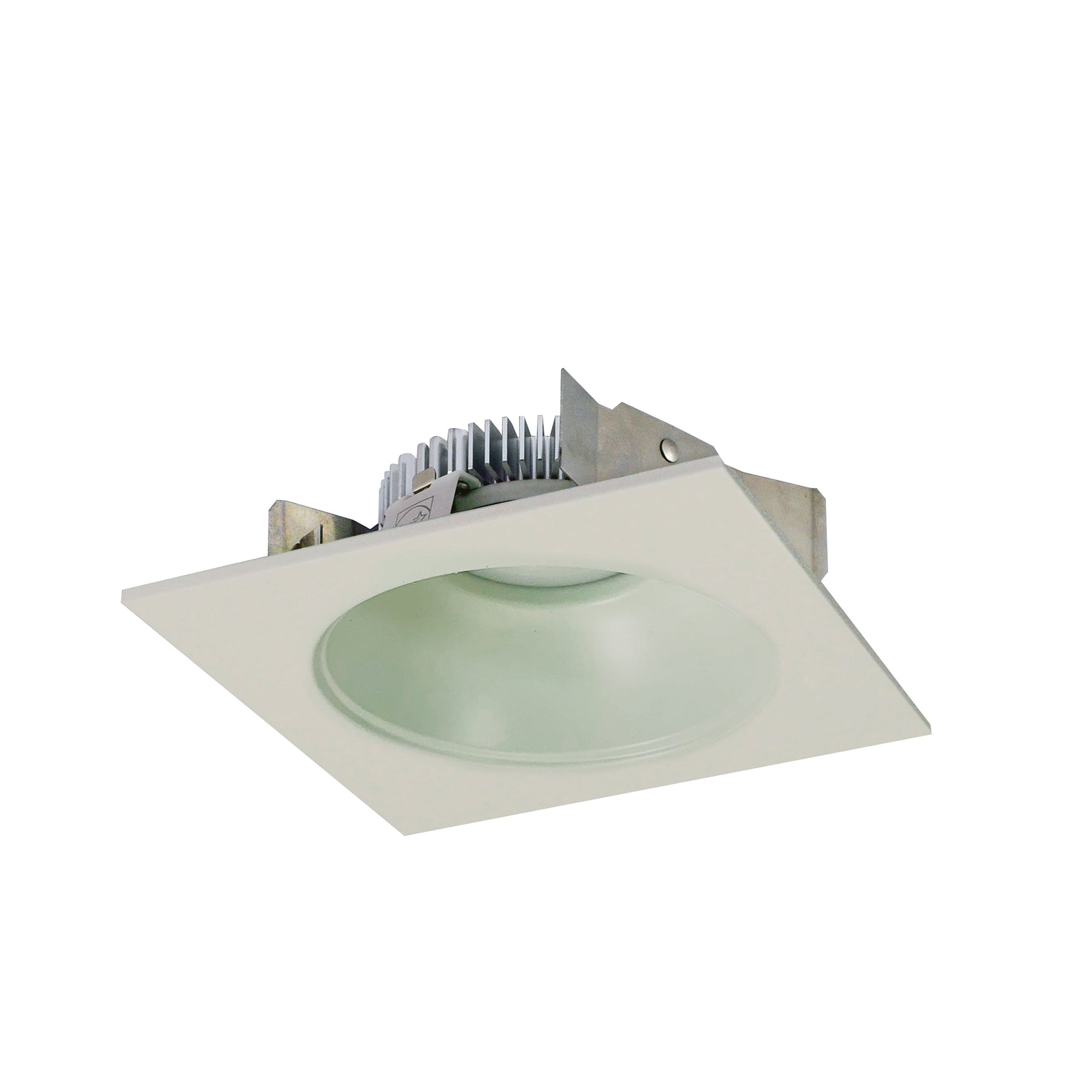 Nora NLCBS-4538527WW 4 inch Cobalt Shallow High Lumen LED Trim, Square/Round Reflector, 850lm, 2700K, White