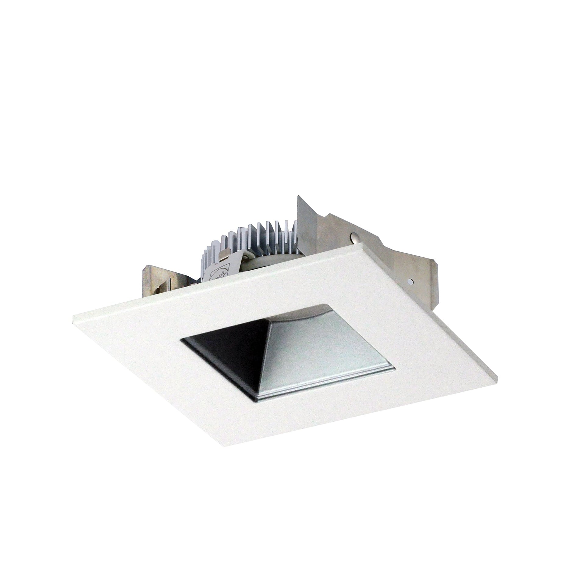 Nora Lighting NLCBS-4531230HZW — 4" Cobalt Shallow High Lumen LED Trim, Square/Round Reflector, 1250lm, 3000K, Haze/White