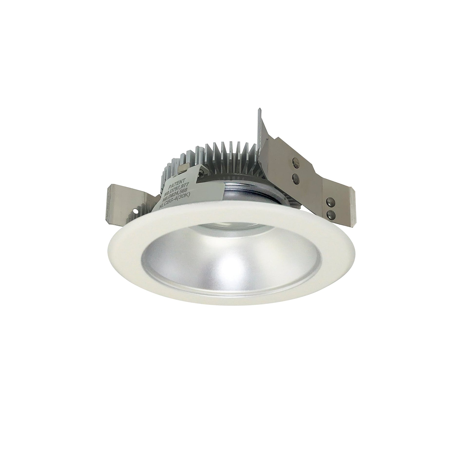 Nora NLCBS-4W518530HMPW 4 inch Cobalt Shallow High Lumen LED Trim, Round Reflector, 850lm, 3000K, Haze/MPW