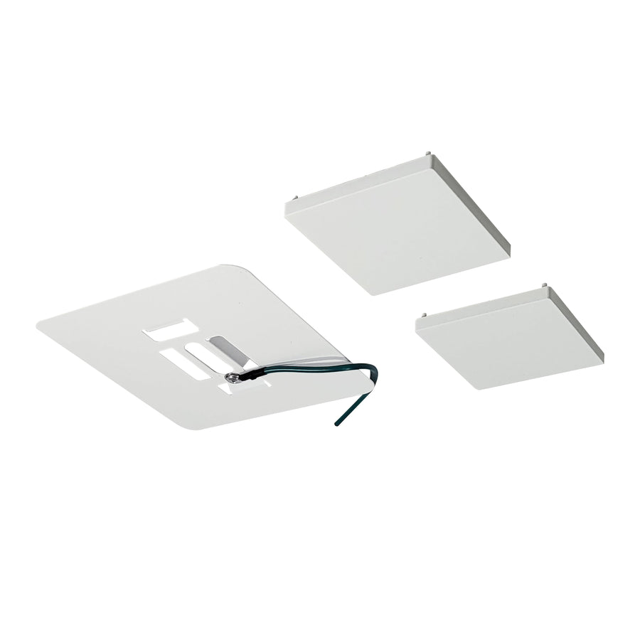 Nora NLIN-JBCW Surface Mount Kit for L-Line Direct Series, White Finish with White End Caps