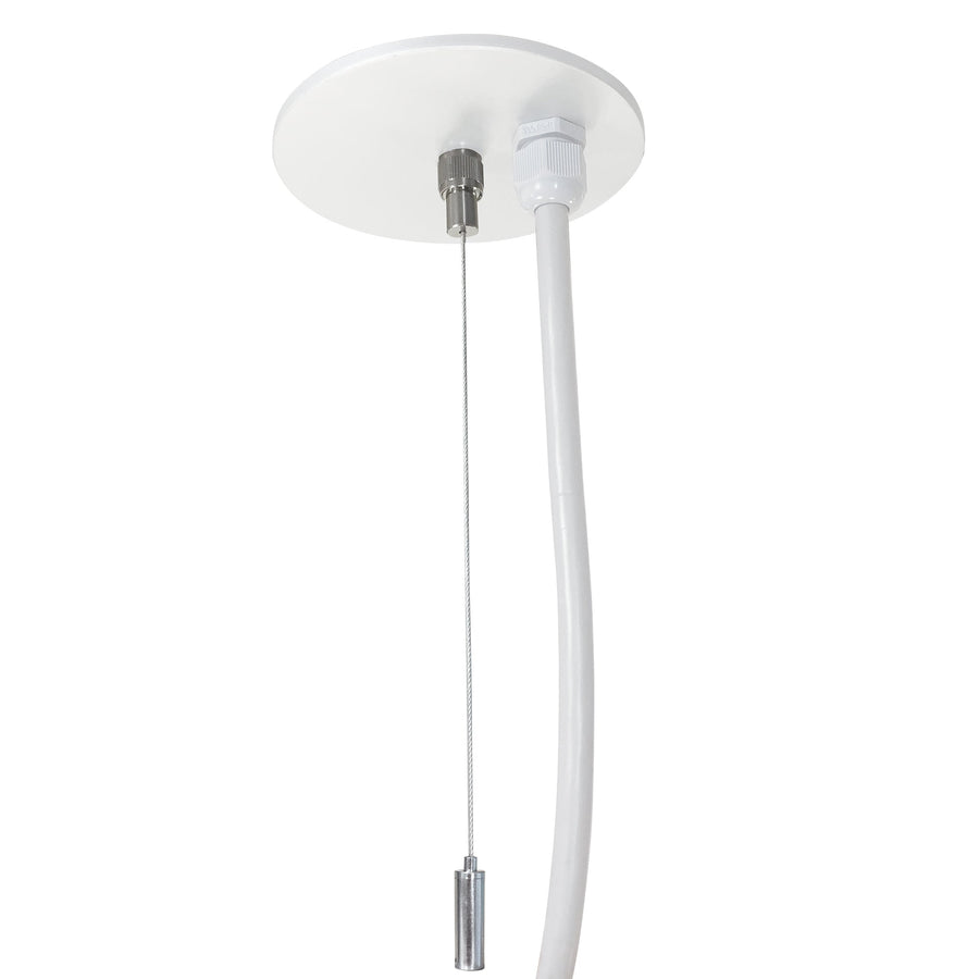 Nora NLINSW-PCCW/6W-20 20 ft Pendant & Power Mounting Kit for EM Wired NLINSW Series, White