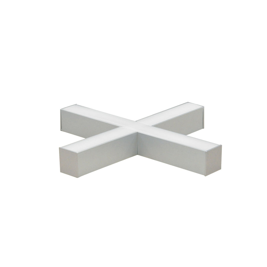 Nora NLIN-X1030A  inchX inch Shaped L-Line LED Direct Linear w/ Dedicated CCT, 5200lm / 3000K, Aluminumminum Finish
