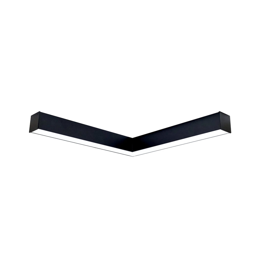 Nora NLINSW-L334B  inchL inch Shaped L-Line LED Direct Linear w/ Selectable Wattage & CCT, Black Finish