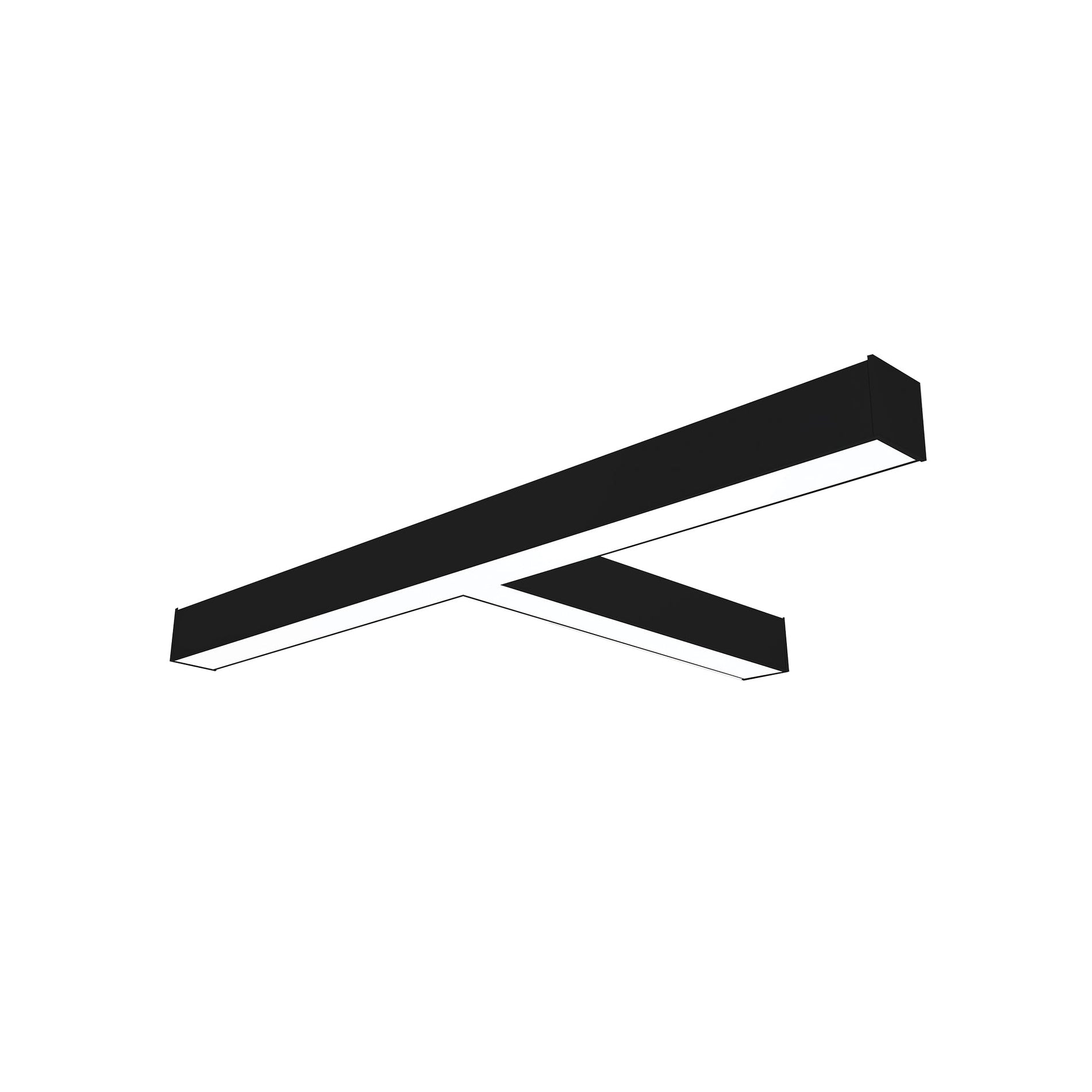 Nora NLINSW-T334B  inchT inch Shaped L-Line LED Direct Linear w/ Selectable Wattage & CCT, Black Finish