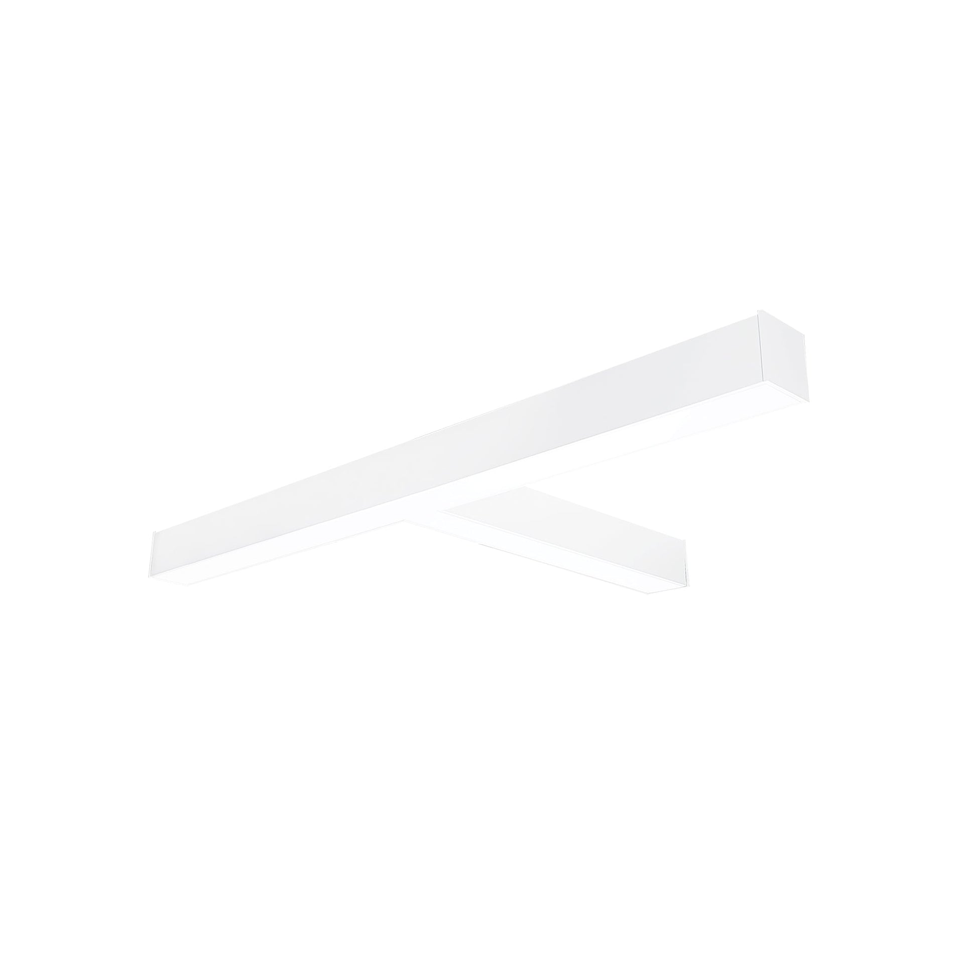 Nora NLINSW-T334W  inchT inch Shaped L-Line LED Direct Linear w/ Selectable Wattage & CCT, White Finish