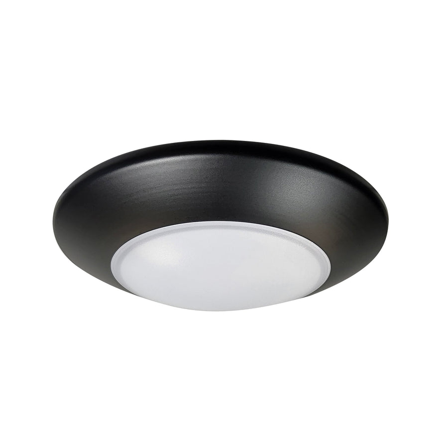 Nora NLOPAC-R4509T2430B 4 inch AC Opal LED Surface Mount, 700lm / 10.5W, 3000K, Black finish