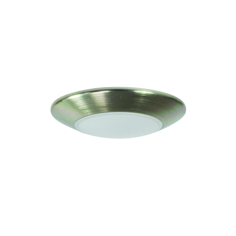 Nora Lighting NLOPAC-R450930ANM 4 AC Opal LED Surface Mount, 650lm 10.5W, 3000K, Natural Metal finish