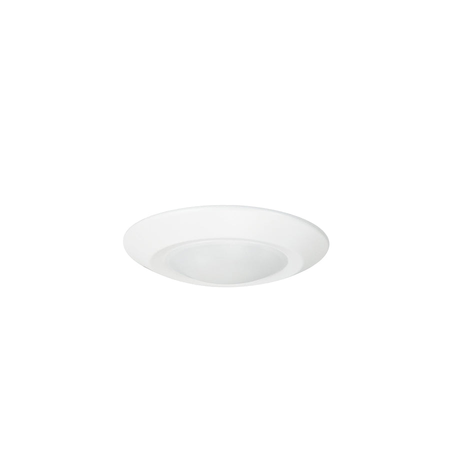 Nora NLOPAC-R4REGT2427W 4 inch Regressed AC Opal LED Surface Mount, 700lm / 11W, 2700K, White finish