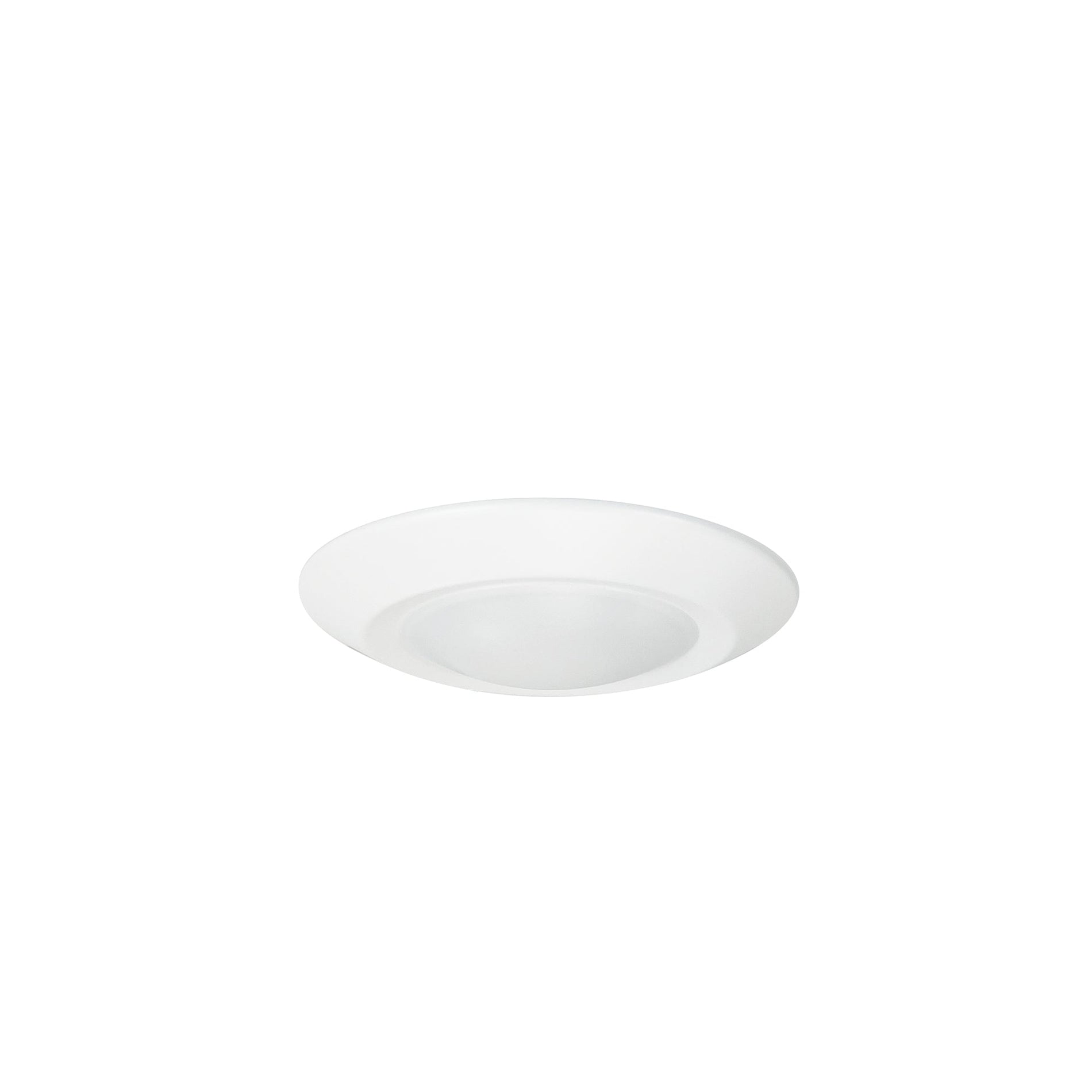 Nora NLOPAC-R4REGT2427W 4 inch Regressed AC Opal LED Surface Mount, 700lm / 11W, 2700K, White finish