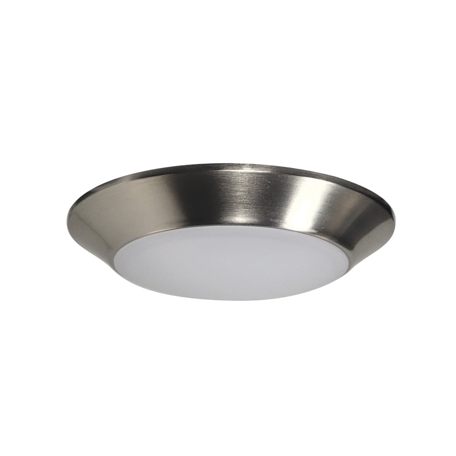 Nora NLOPAC-R4TWNM 4 inch AC Opal LED Surface Mount, 700lm / 10W, Selectable CCT, Natural Metal finish