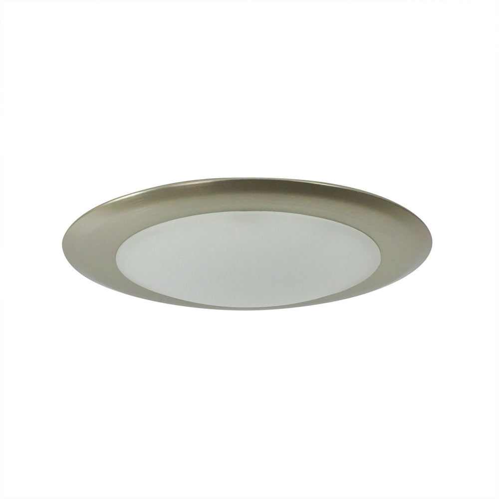 Nora Lighting NLOPAC-R650927ANM 6 AC Opal LED Surface Mount, 1050lm 15W, 2700K, Natural Metal finish