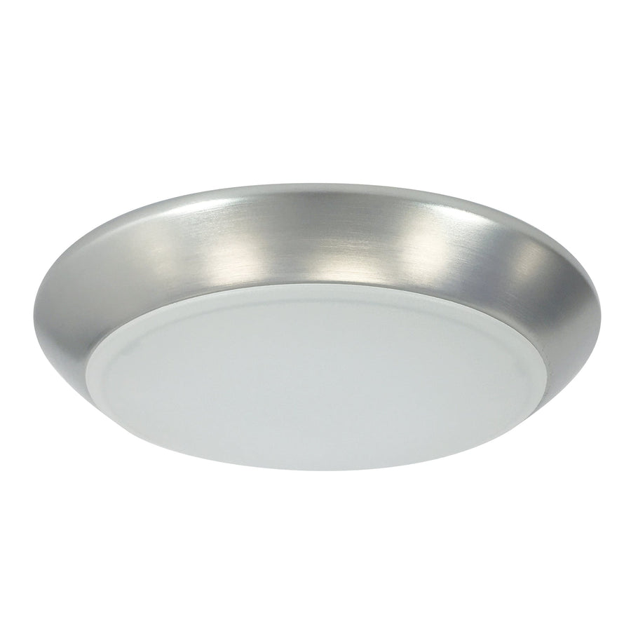 Nora NLOPAC-R8T2427NM 8 inch AC Opal LED Surface Mount, 2150lm / 30W, 2700K, Natural Metal finish