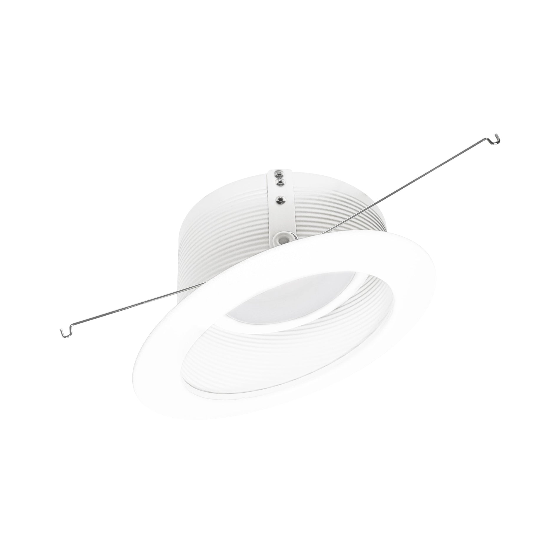 Nora NLRS-612L1TWW 6 inch Sloped LED Retrofit Baffle, 1200lm / 15W, Selectable CCT, White Baffle / White Flange