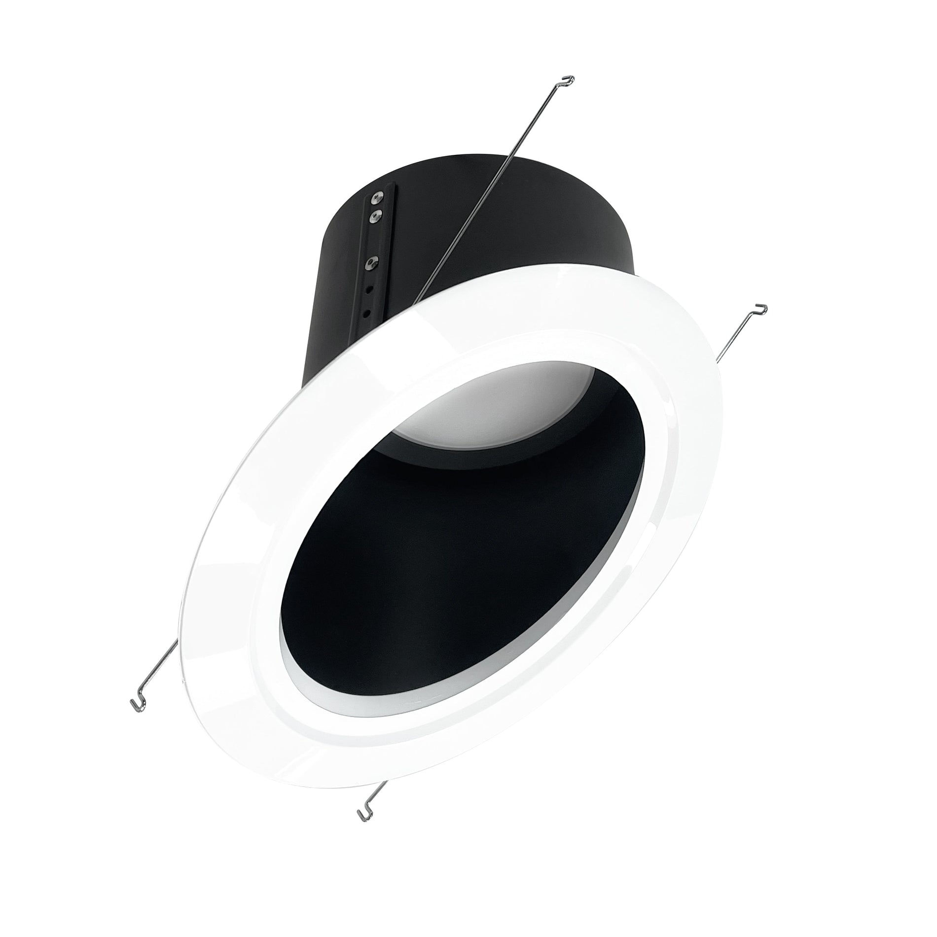 Nora NLRS-6S11L127B 6 inch Super Sloped LED Retrofit Reflector, 1200lm / 16W, 2700K, Black Reflector / White Flange