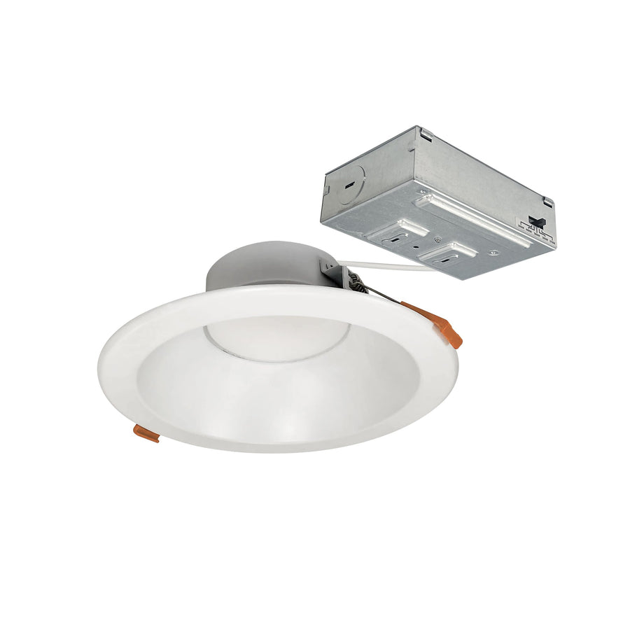Nora NLTH-61TW-MPW 6 inch Theia LED Downlight with Selectable CCT, 1400lm / 15W, Matte Powder White Finish