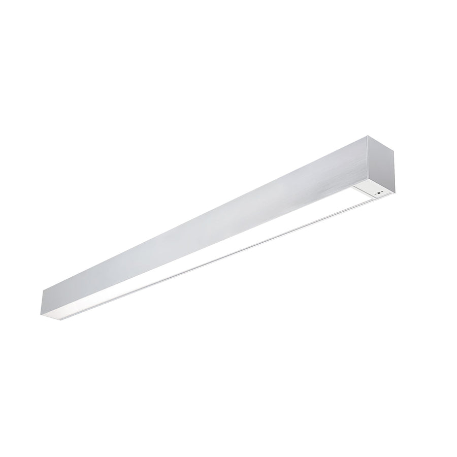 Nora NLUD-4334A/OS 4 ft L-Line LED Indirect/Direct Linear, 6152lm / Selectable CCT, Aluminumminum Finish, with Motion Sensor