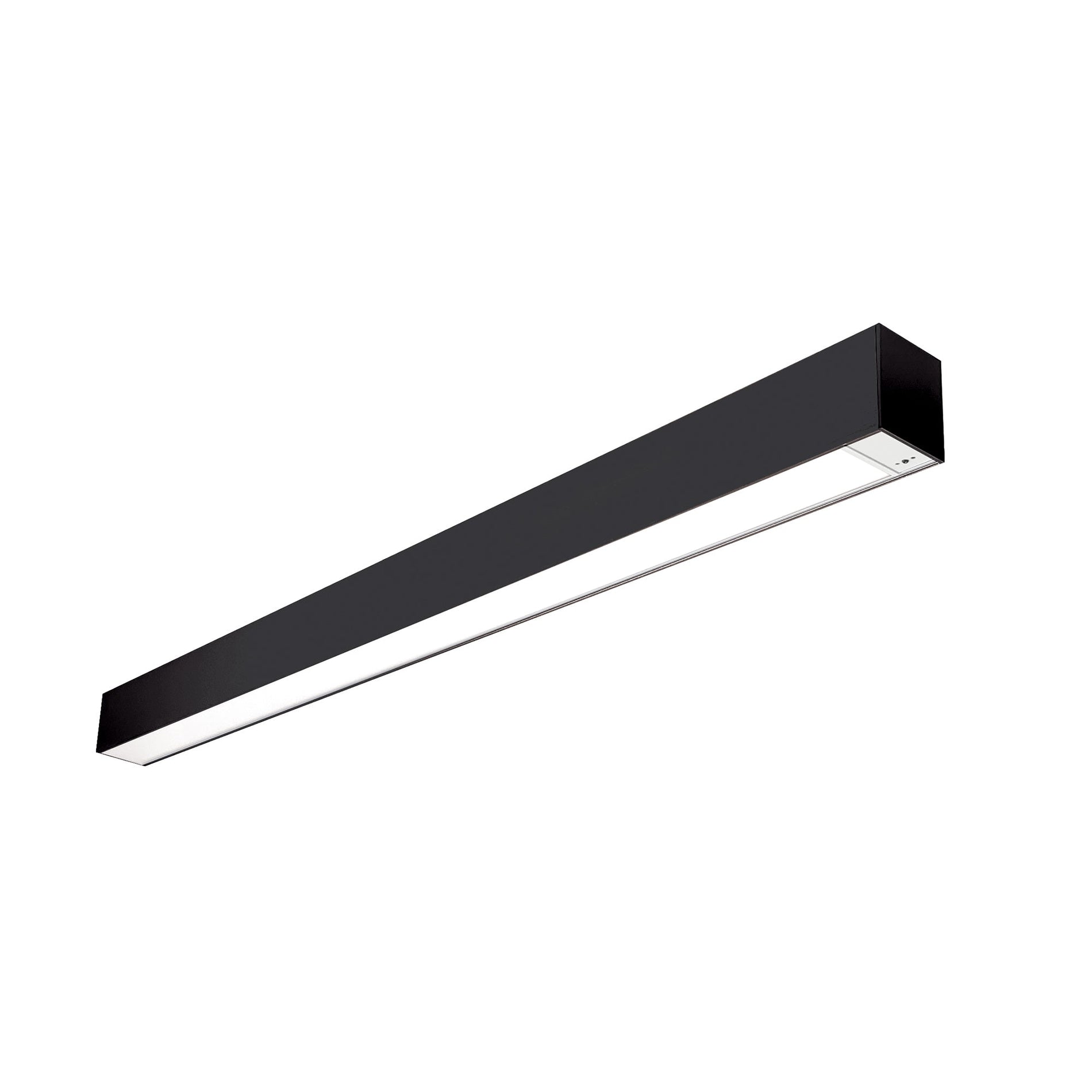 Nora NLUD-8334B/OS 8 ft L-Line LED Indirect/Direct Linear, 12304lm / Selectable CCT, Black Finish, with Motion Sensor
