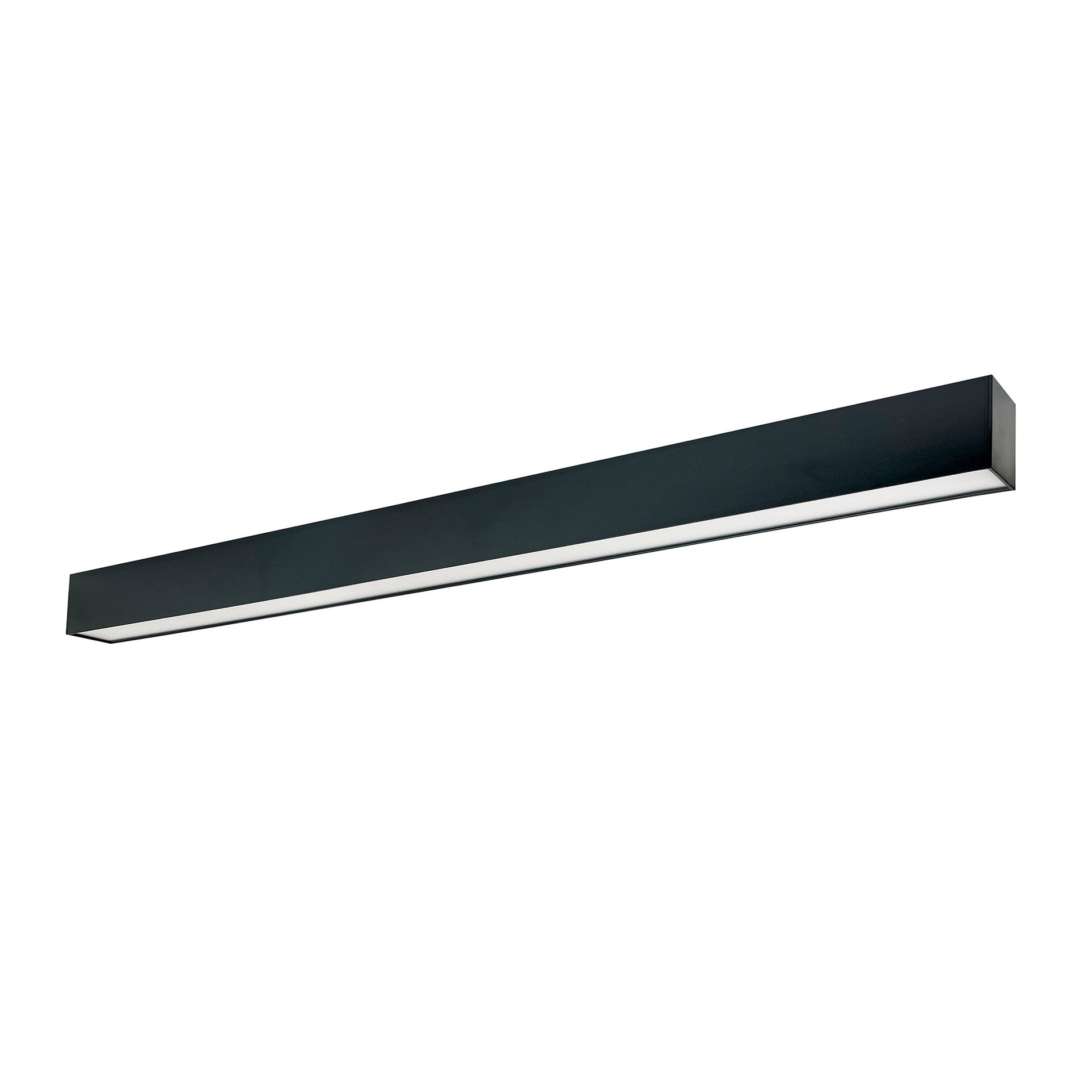 Nora NLUD-4334B/EM 4 ft L-Line LED Indirect/Direct Linear, 6152lm / Selectable CCT, Black Finish, with EM