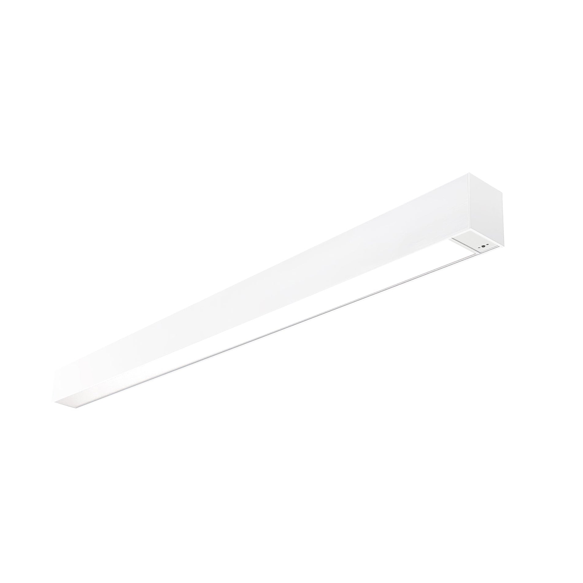 Nora NLUD-4334W/OS 4 ft L-Line LED Indirect/Direct Linear, 6152lm / Selectable CCT, White Finish, with Motion Sensor