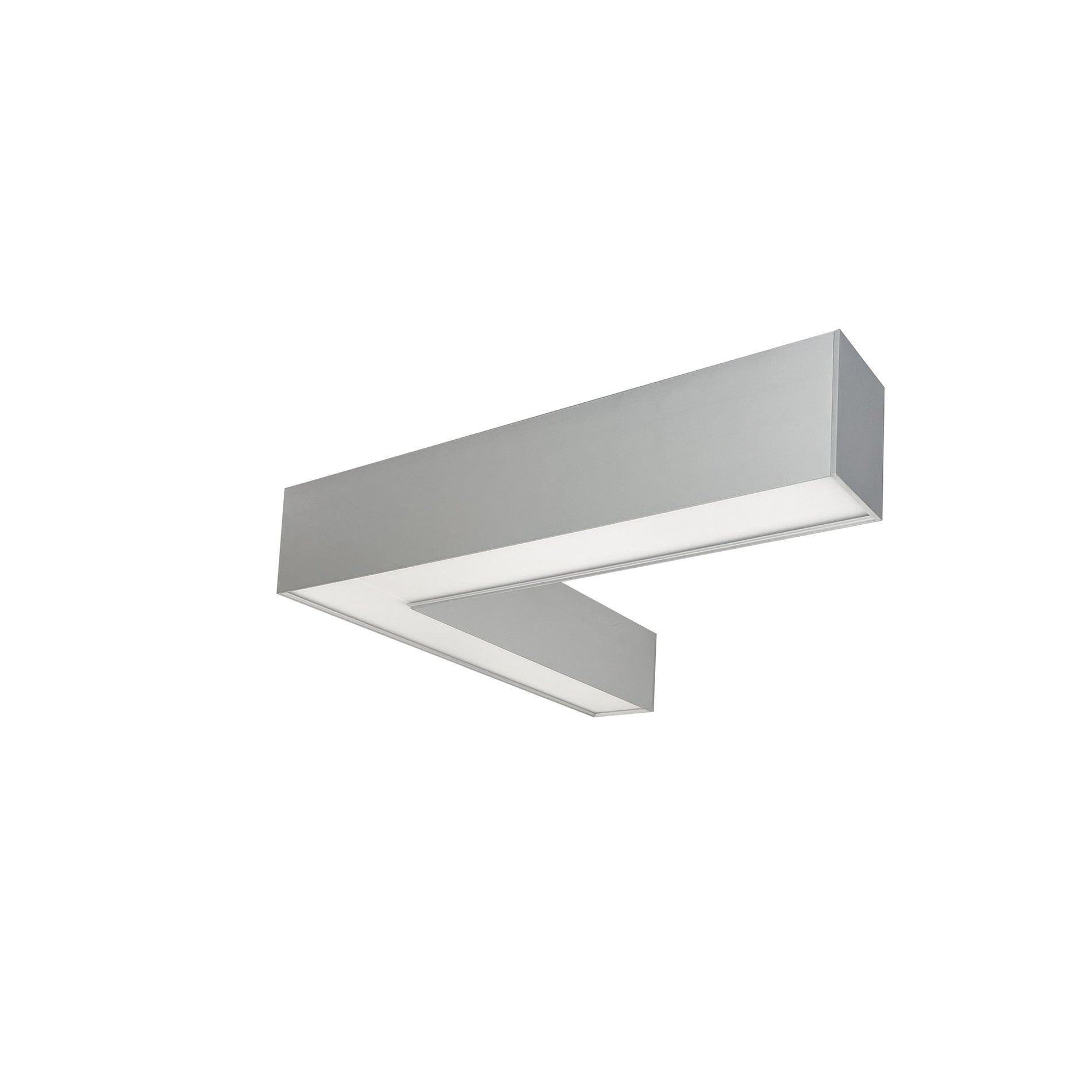 Nora NLUD-L334A  inchL inch Shaped L-Line LED Indirect/Direct Linear, 3781lm / Selectable CCT, Aluminumminum Finish