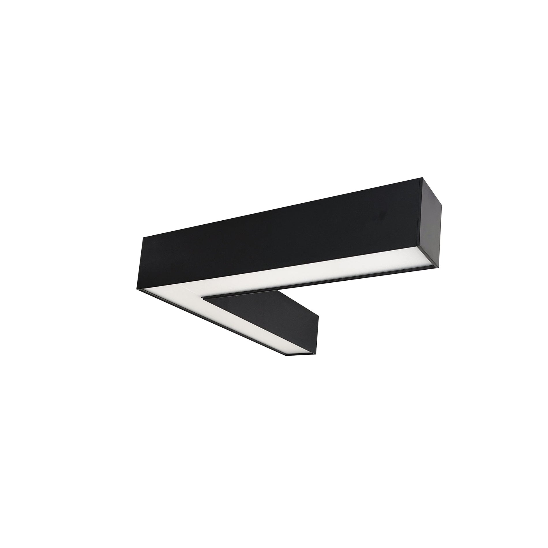 Nora NLUD-L334B  inchL inch Shaped L-Line LED Indirect/Direct Linear, 3781lm / Selectable CCT, Black Finish