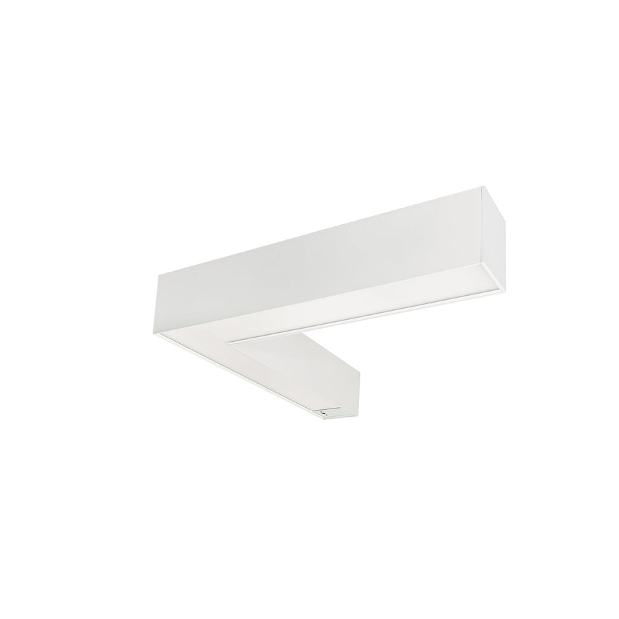 Nora NLUD-L334W/OS  inchL inch Shaped L-Line LED Indirect/Direct Linear, 3781lm / Selectable CCT, White Finish, with Motion Sensor