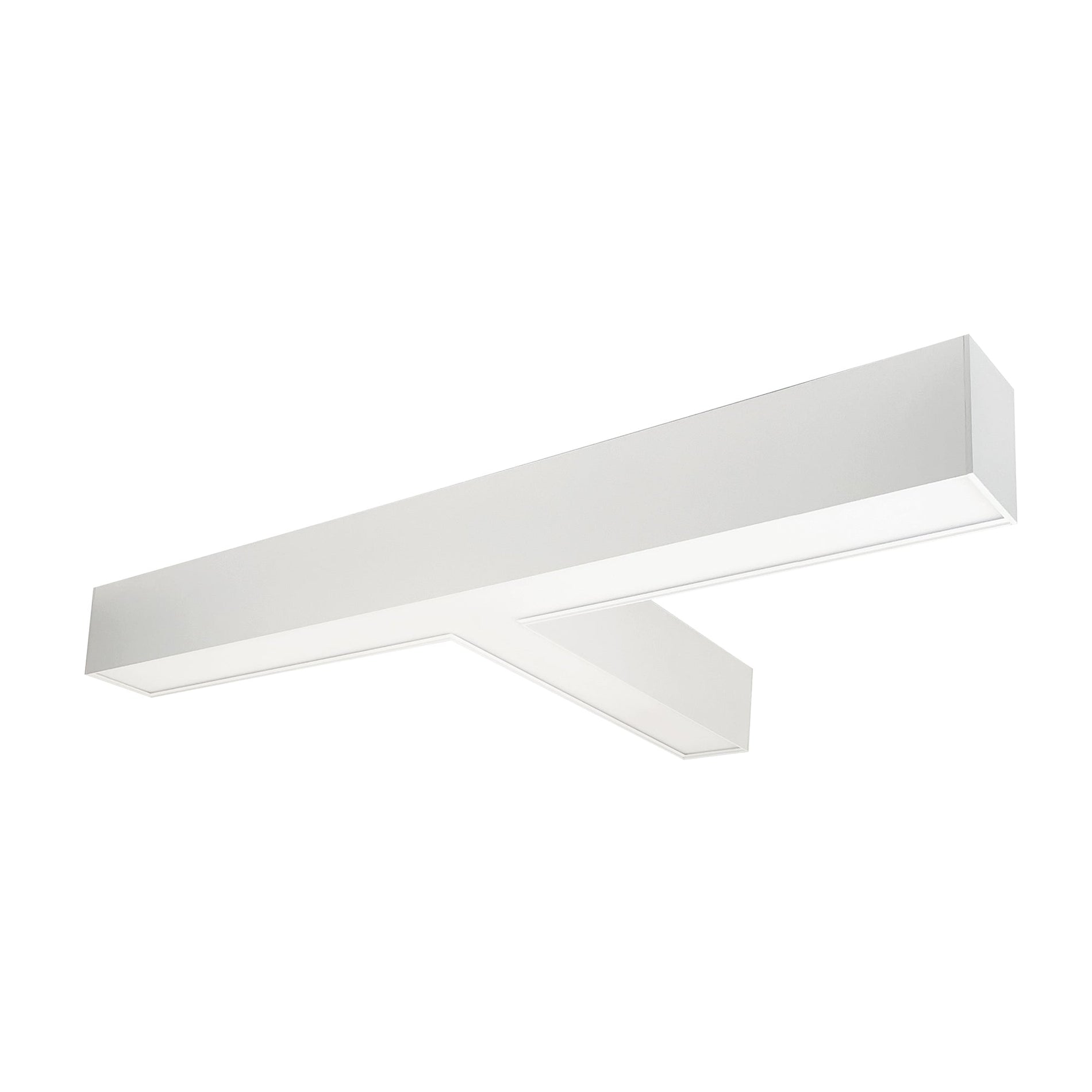 Nora NLUD-T334W  inchT inch Shaped L-Line LED Indirect/Direct Linear, 5027lm / Selectable CCT, White Finish