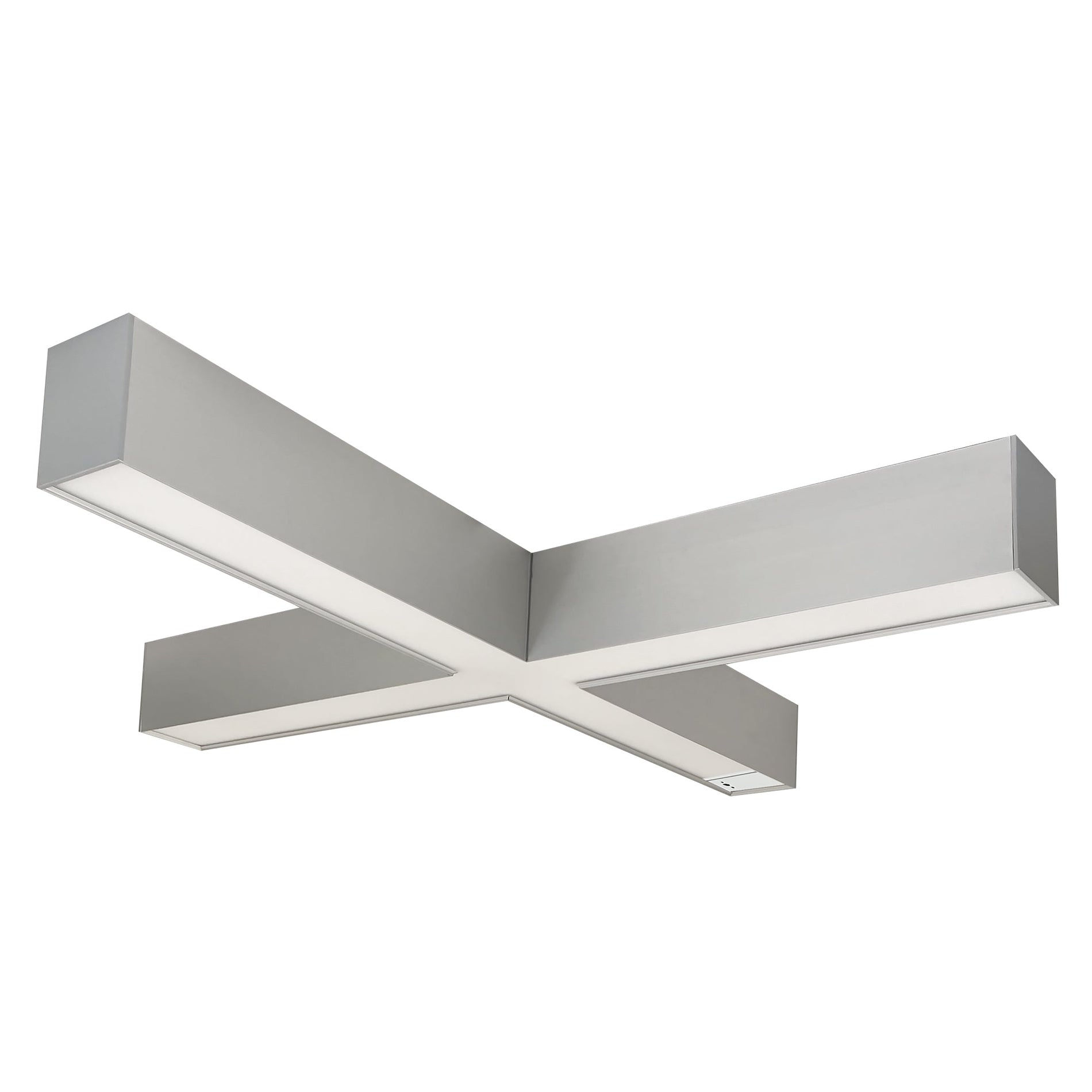 Nora NLUD-X334A/OS  inchX inch Shaped L-Line LED Indirect/Direct Linear, 6028lm / Selectable CCT, Aluminumminum finish, with Motion Sensor