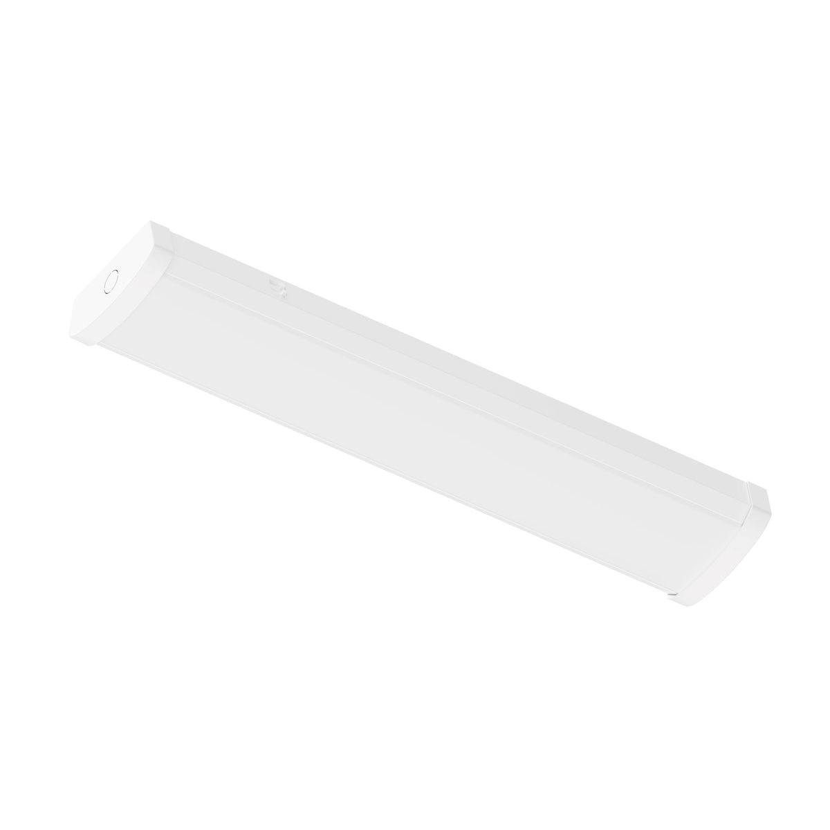 2' LED Wraparound with Selectable Lumens & CCT, White Finish, Integral Motion Sensor