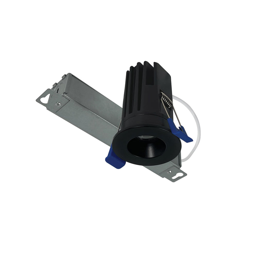 Nora NM1-PRDCL130BB 1 inch M1+ Round LED Downlight, 600lm / 9W, 3000K, Matte Black finish