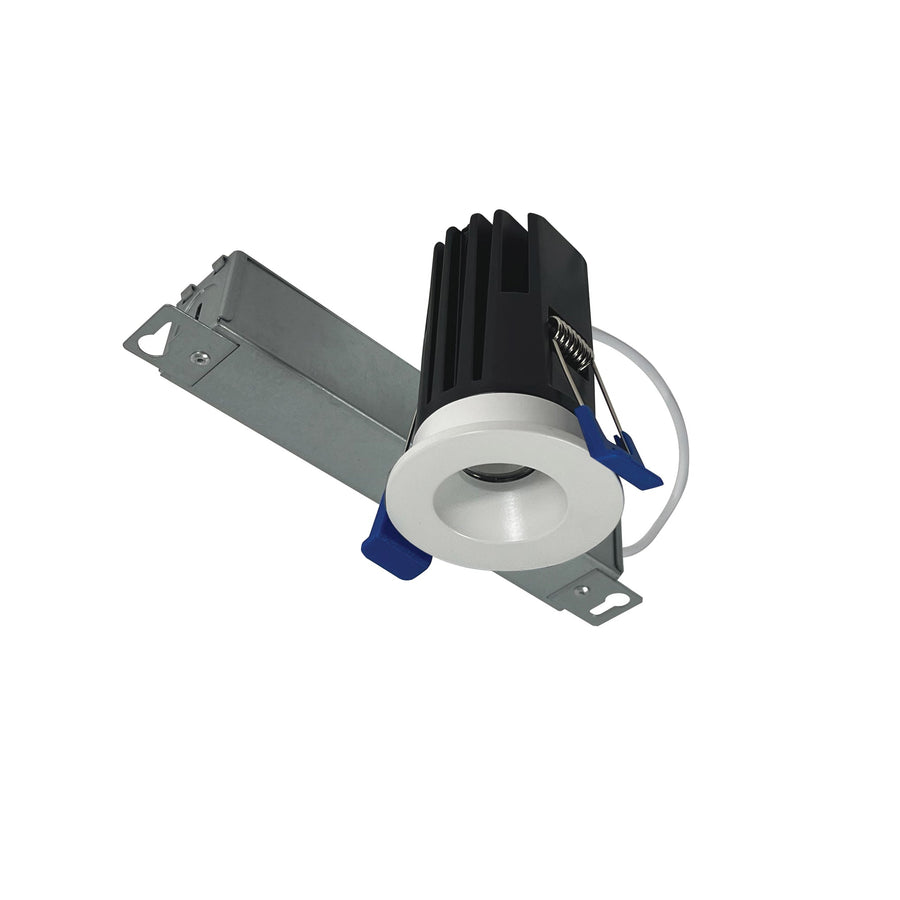 Nora NM1-PRDCL130MPW 1 inch M1+ Round LED Downlight, 600lm / 9W, 3000K, Matte Powder White finish