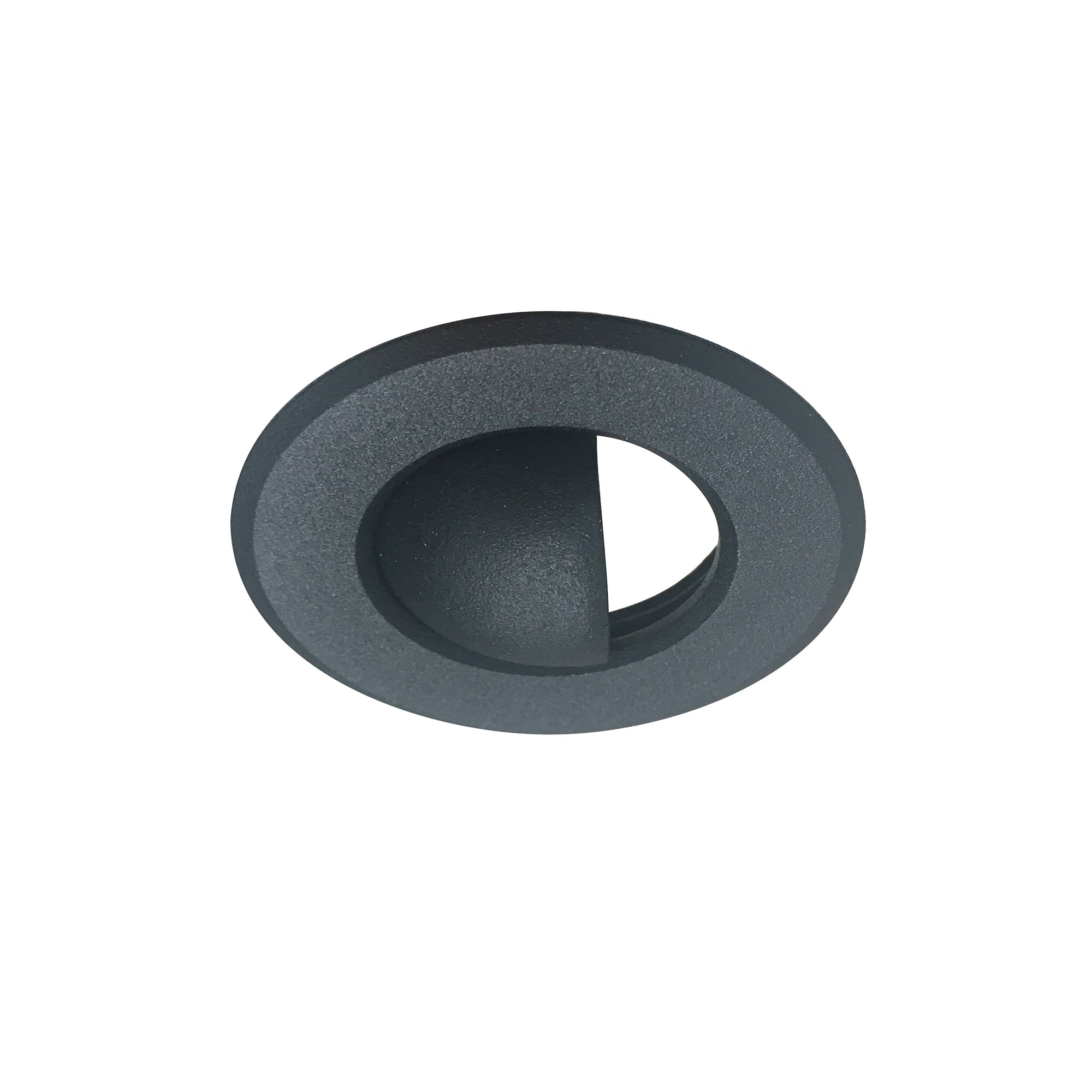 Nora Lighting NM1-RAEYELIDB - Recessed - 1 Inch Round M1 Scoop Trim, Black