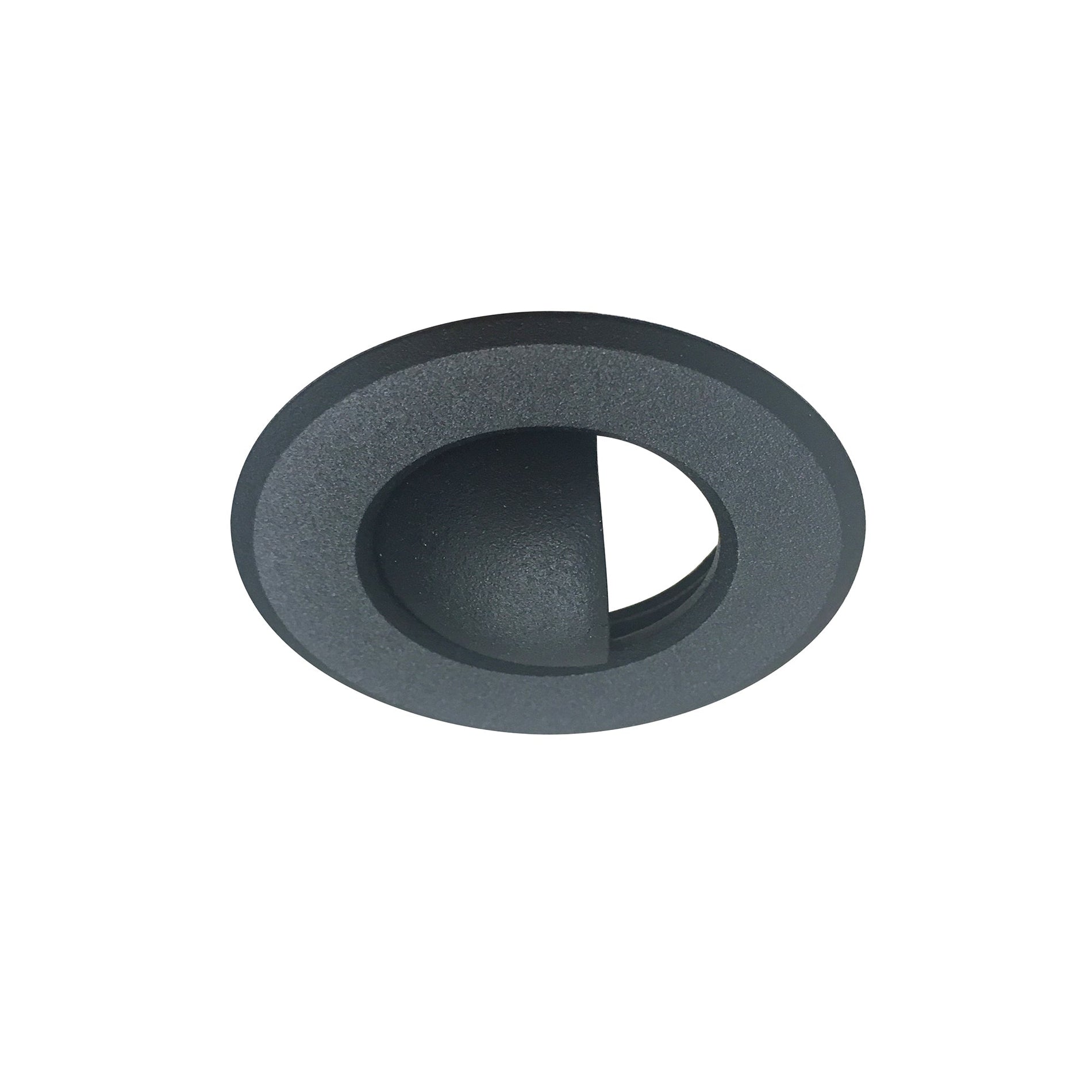 Nora NM1-RAEYELIDB 1 inch Round M1 Scoop Trim, Black
