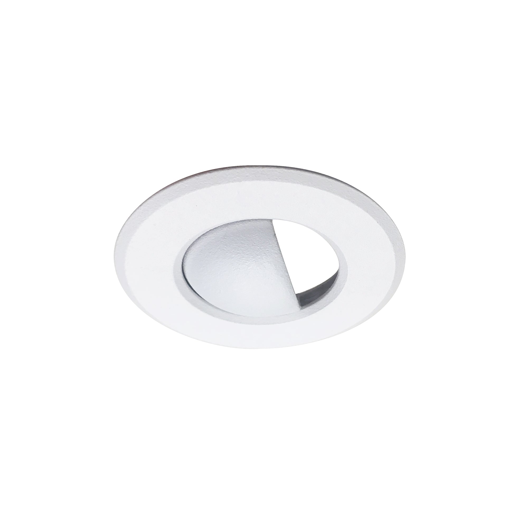 Nora Lighting NM1-RAEYELIDW - Recessed - 1 Inch Round M1 Scoop Trim, White