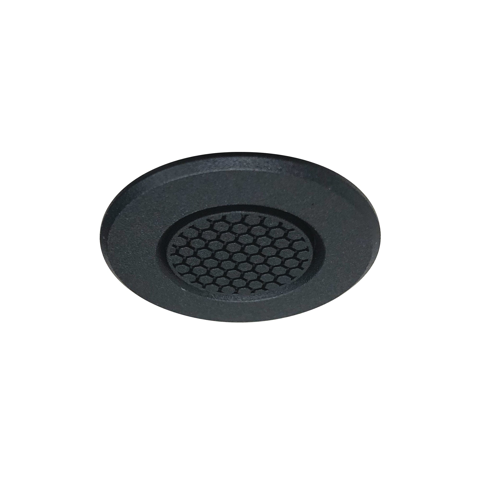 Nora NM1-RAIHECB 1 inch Round M1 Hex Cell Louver Trim, Black