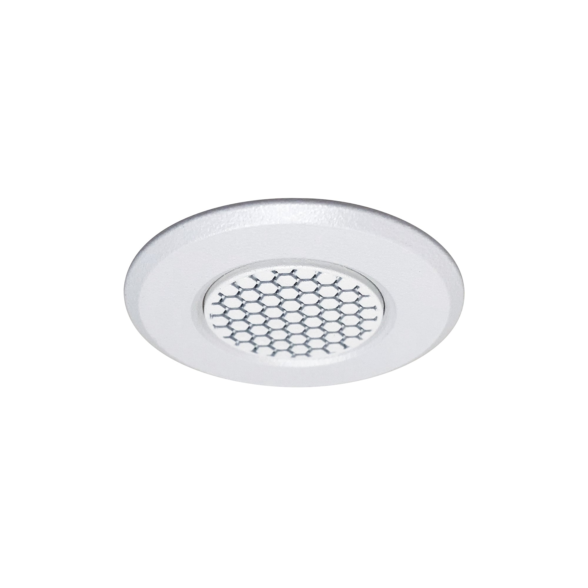 Nora Lighting NM1-RAIHECW - Recessed - 1 Inch Round M1 Hex Cell Louver Trim, White