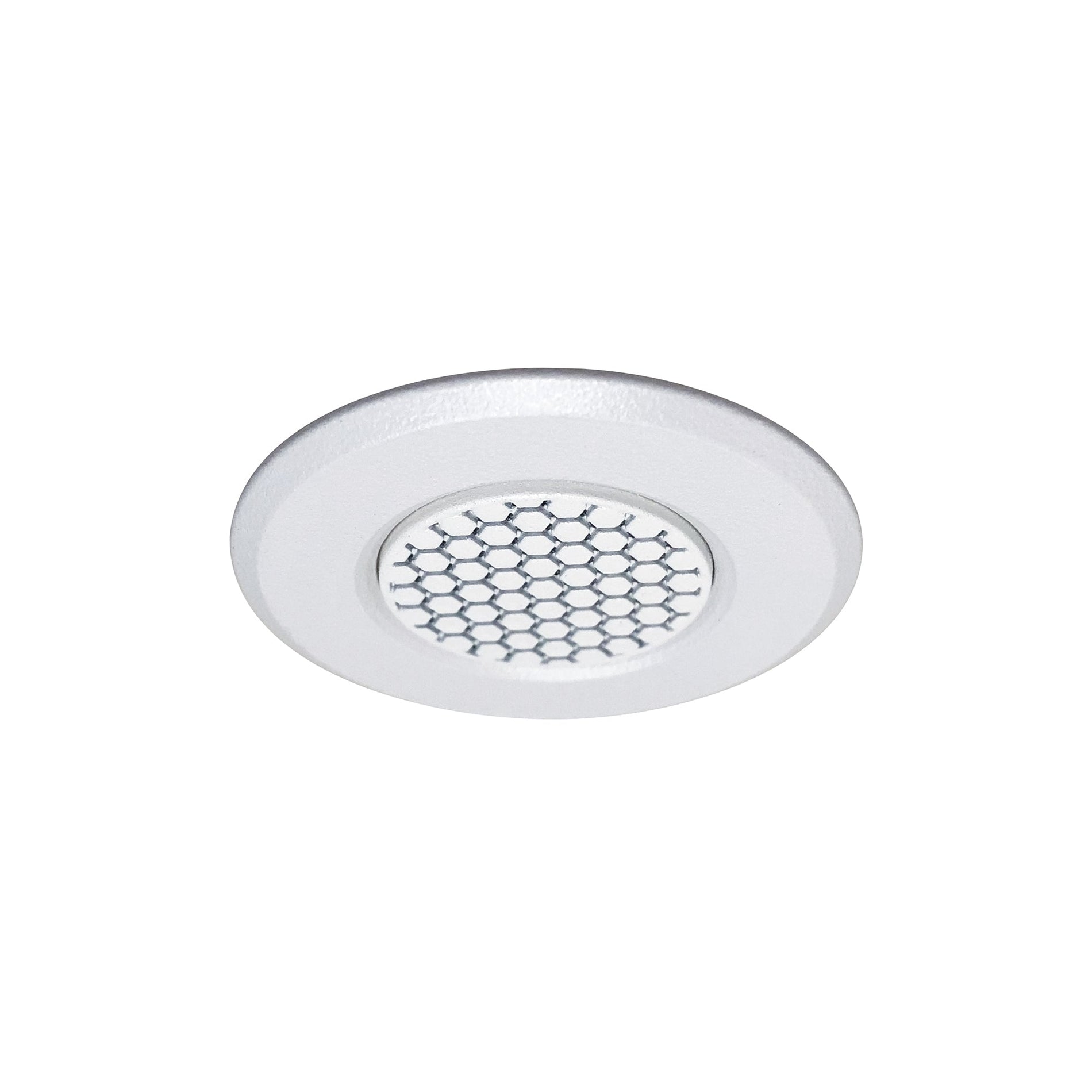 Nora NM1-RAIHECW 1 inch Round M1 Hex Cell Louver Trim, White
