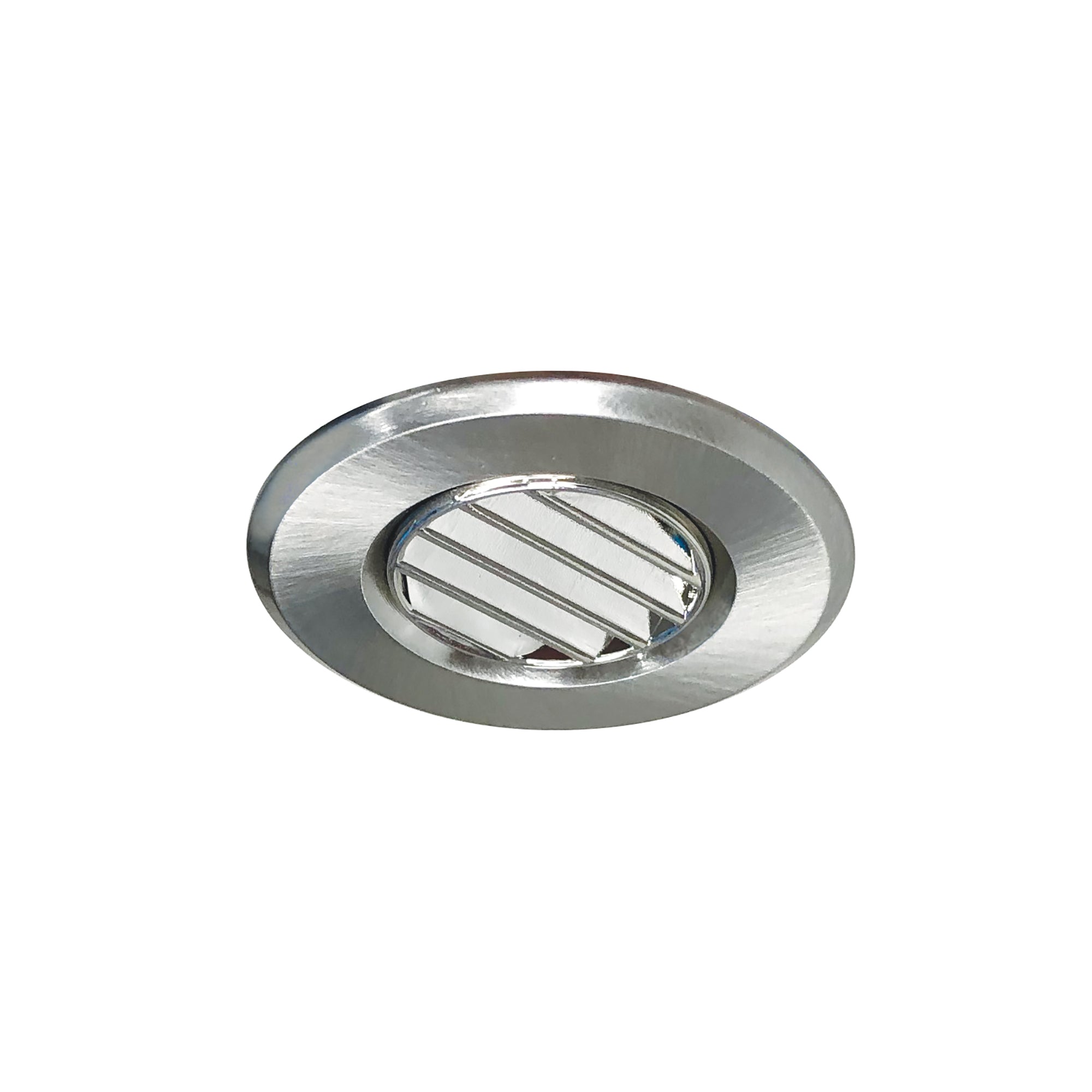 Nora Lighting NM1-RLOUVBN - Recessed - 1 Inch Round M1 Louver Trim, Brushed Nickel