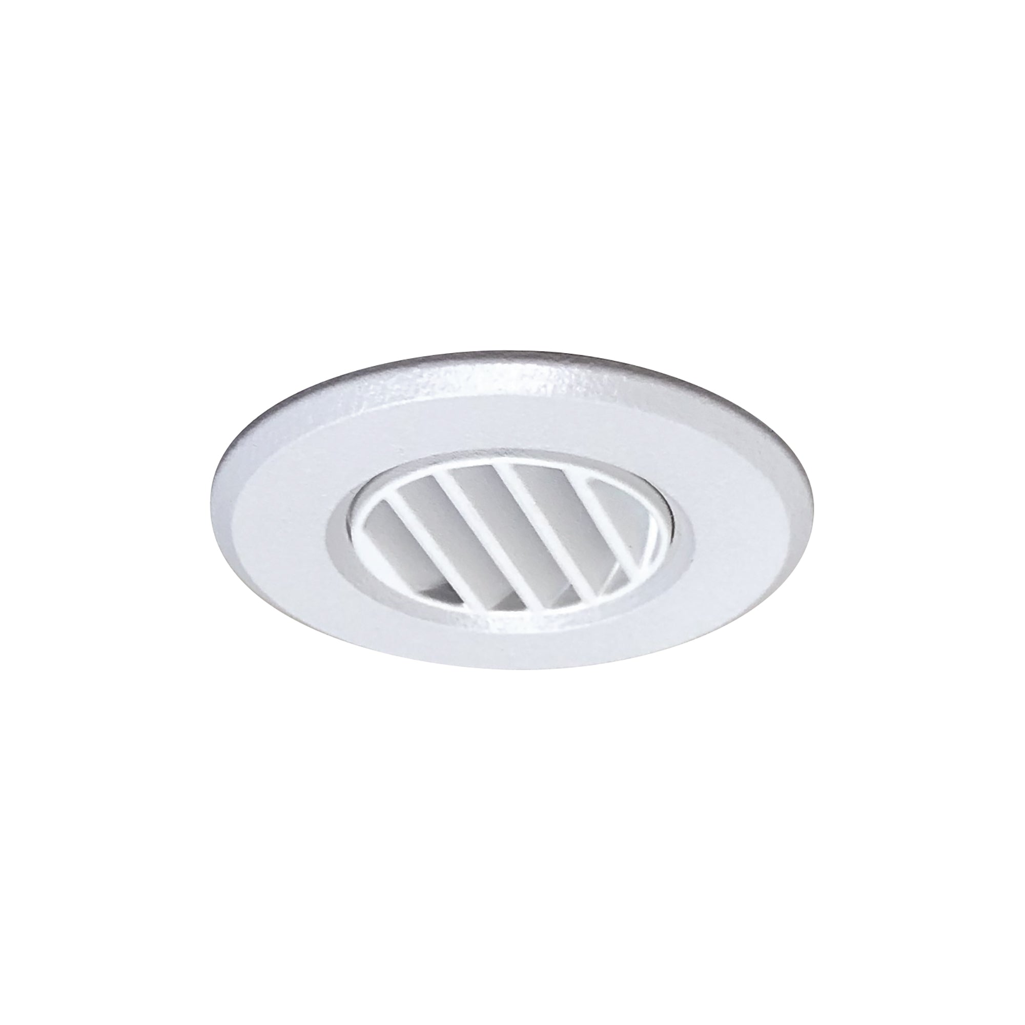 Nora Lighting NM1-RLOUVW - Recessed - 1 Inch Round M1 Louver Trim, White