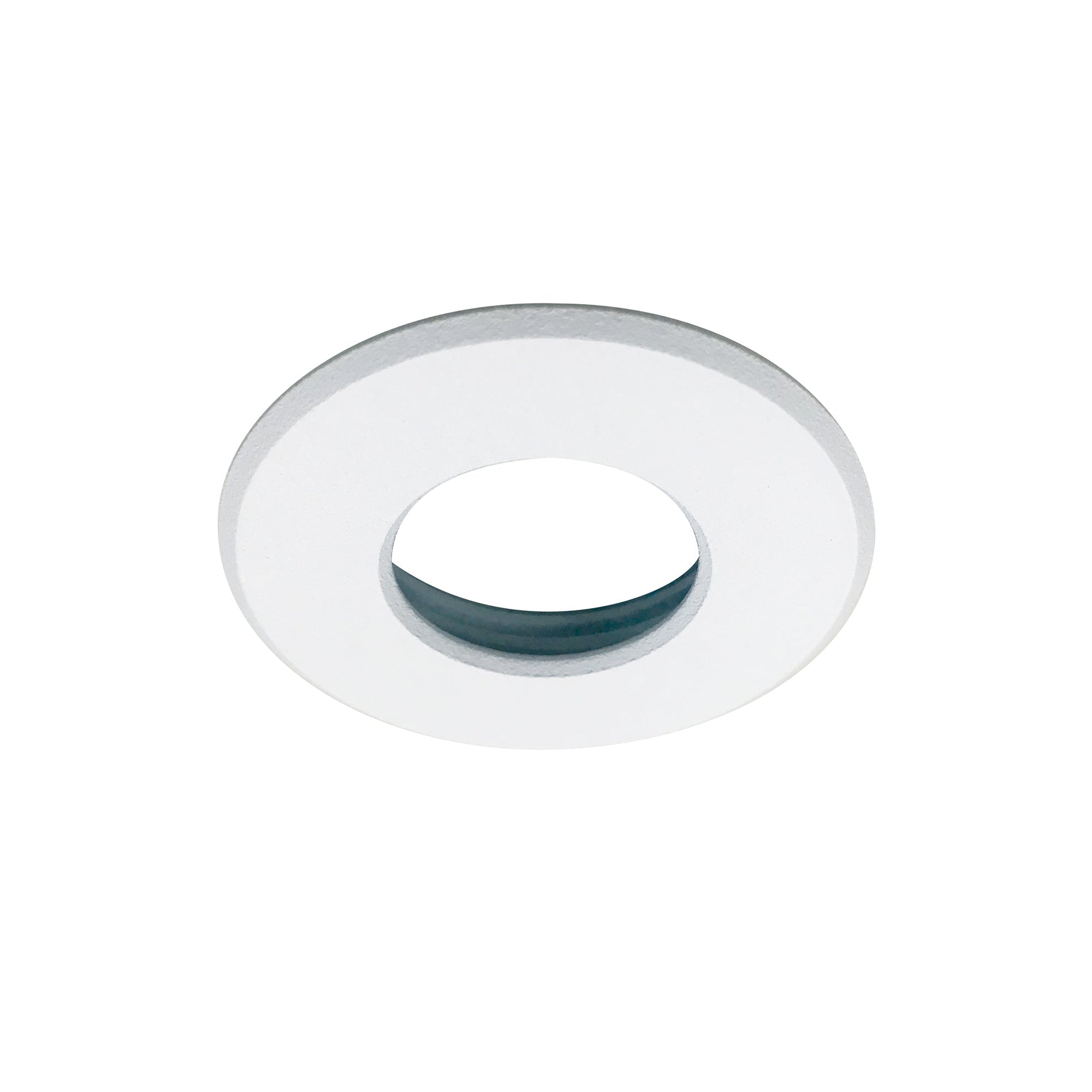 Nora NM1-RSSW 1 inch Round M1 Stainless Steel Trim, White