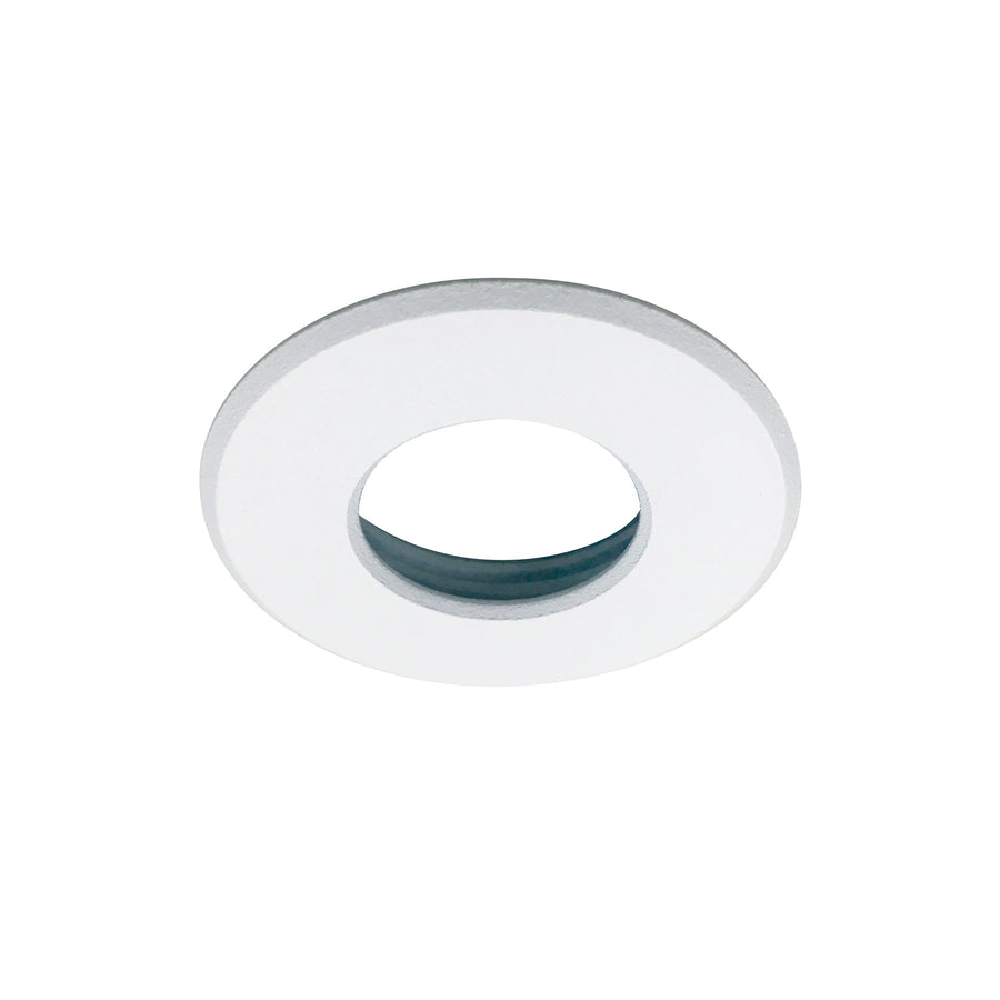 Nora NM1-RSSW 1 inch Round M1 Stainless Steel Trim, White