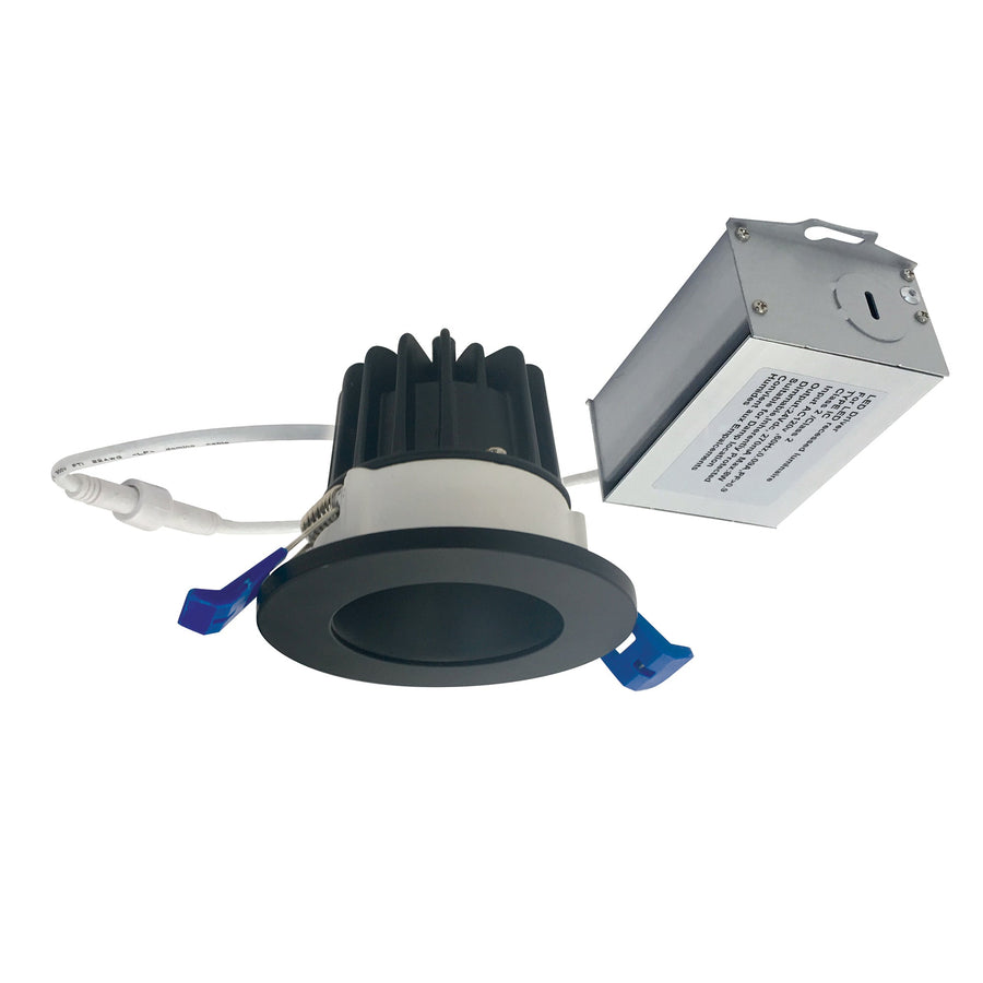 Nora NM2-2RDC6040BB 2 inch M2 Round LED Downlight, 600lm / 8W, 4000K, 120V, Matte Black