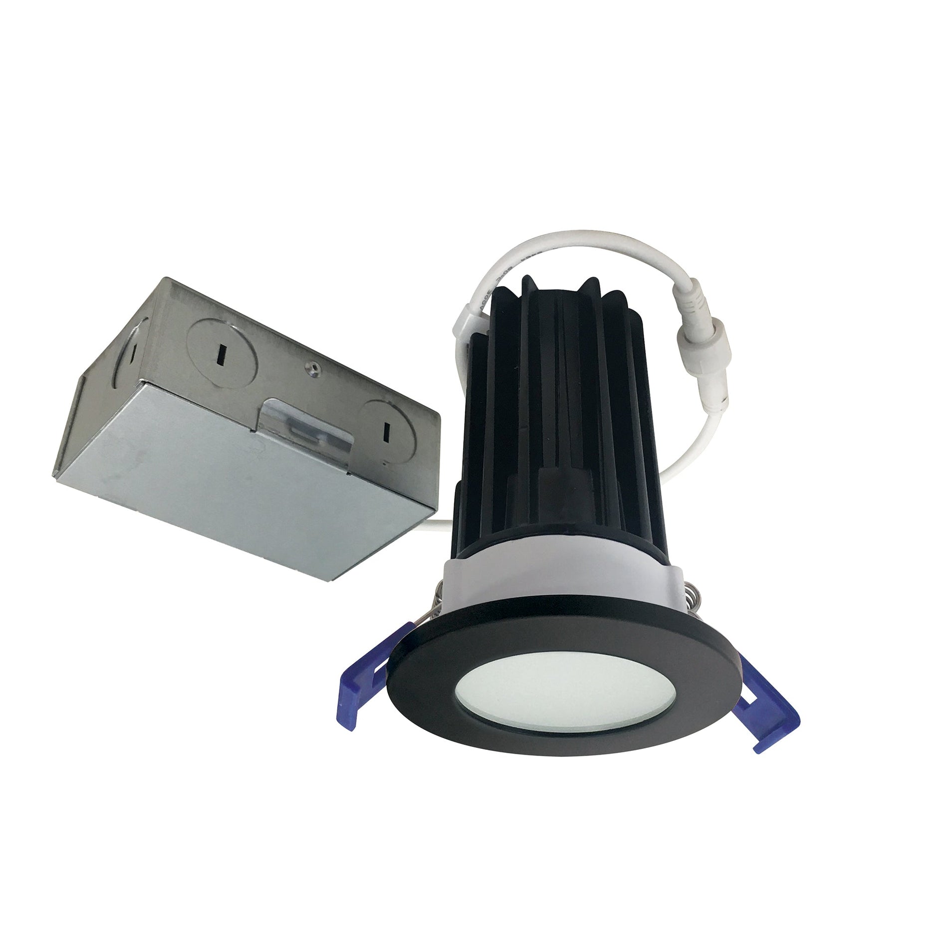 Nora NM2-2RDCS8527BB 2 inch M2 Round LED Lensed Downlight, 850lm / 10W, 2700K, 120V, Matte Black